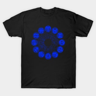 Zodiac Signs (blue) T-Shirt